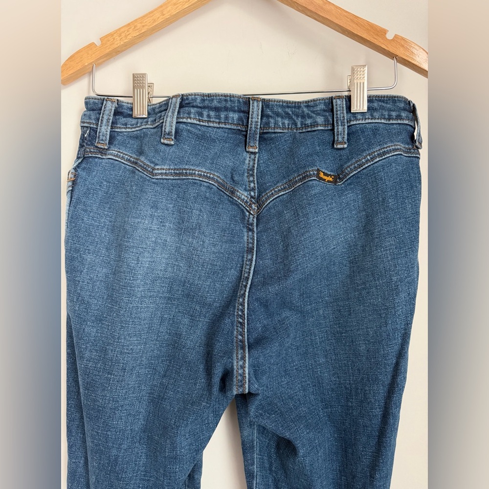 WRANGLER WOMEN'S RETRO MEDIUM WASH HIGH RISE FLARE JEANS 11MPFJW Size 30x34 - Picture 8 of 16